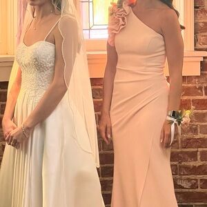 Blush Bridesmaid Dress - Aqua